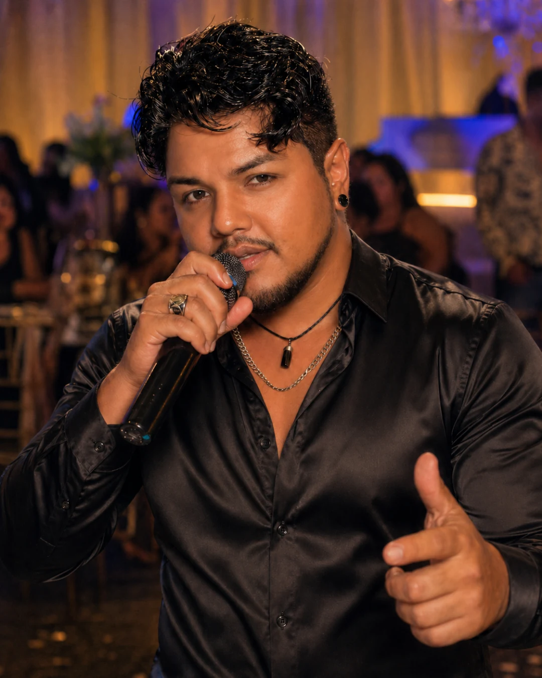 Germán Aquino cantante en show en vivo para eventos y fiestas